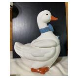 Ceramic mother goose cookie jar