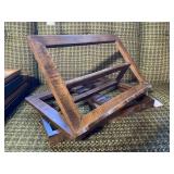 Rotating wooden document or book stand