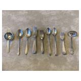 Collection of 27 vintage flatware pieces