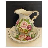 Andrea by Sadek porcelain pitcher & basin set