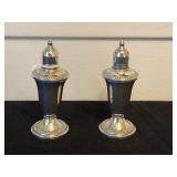 National Sterling weighted salt & pepper shakers