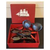 Lot box of vintage adult sunglasses