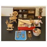 Collection of doll house miniatures & more