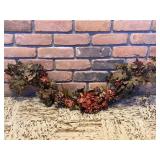 Faux vines & floral swag arrangement