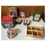 Lot of Christmas ornaments and decor