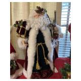 Santa Claus tree topper with Walking stick