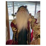 Tall Santa Claus tree topper old world style