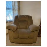 Oversized recliner chair micro fleece