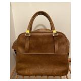 Vintage American Escort leather carry-on bag
