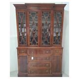 Vintage Sligh breakfront Mahogany cabinet desk