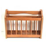 Wooden magazine rack