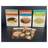 3 sets Robert Carrier cooking card recipes - 1967