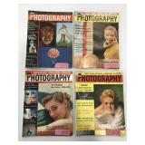 4 issues of Popular photography 1956