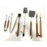 Lot of grilling essential tools