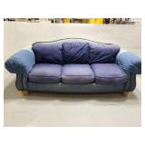 Vintage Denim pillow back sofa