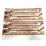 Pair of Vintage swinging extension cranes