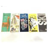 5 vintage travel brochures