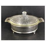 Vintage glass bake serving dish