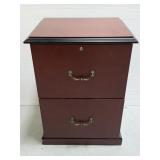 Wood 2 drawer file cabinet