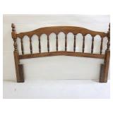 Vintage wood queen size headboard