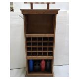Vintage wood organizer cabinet