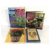 Four assorted gardening books lot