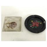 2 vintage ashtrays