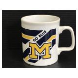 University of Michigan go blue coffee mug