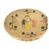 Vintage Shulton wood oval box