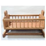 Vintage Handmade Rocking doll bassinet