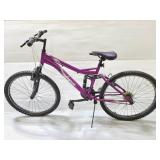 Mongoose 7 speed purple bicycle