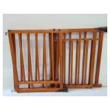 Two wood baby gates