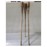 Trio of tiki torches