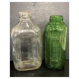 Vintage glass Sealtest and Water/Juice bottles