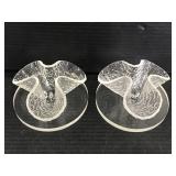 Pair of vintage candle holders