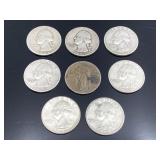 Silver Quarters 1929, 1948, 1949, 1960, 1962,1964
