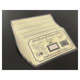 20 LGR Silver Bars - authenticity certificates JVC