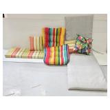 Outdoor cushion and pillows