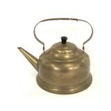 Gold toned aluminum vintage tea kettle