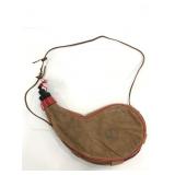 Vintage bota bag flask