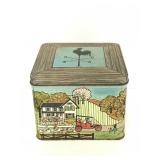 Vintage metal storage box