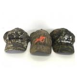 Lot of 3 camouflage hats