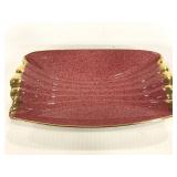 Royal Winton pink and gold ceramic trinket dish