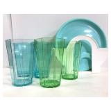 Service for 6 snack set with caddy