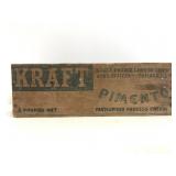 Antique Kraft wood cheese box