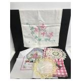 Collection of embroidered pieces