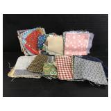 Scrap fabric squares