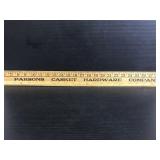 Two vintage wood yard sticks