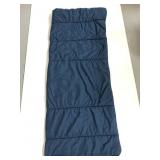 Blue and red sleeping bag