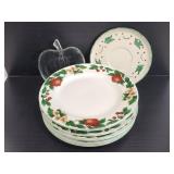 Six The Cades Cove Collection plates w/ 2 others